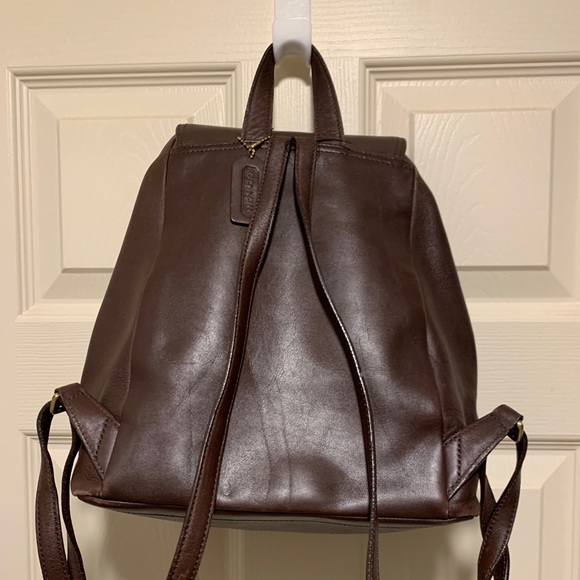 leather backpack purse coach